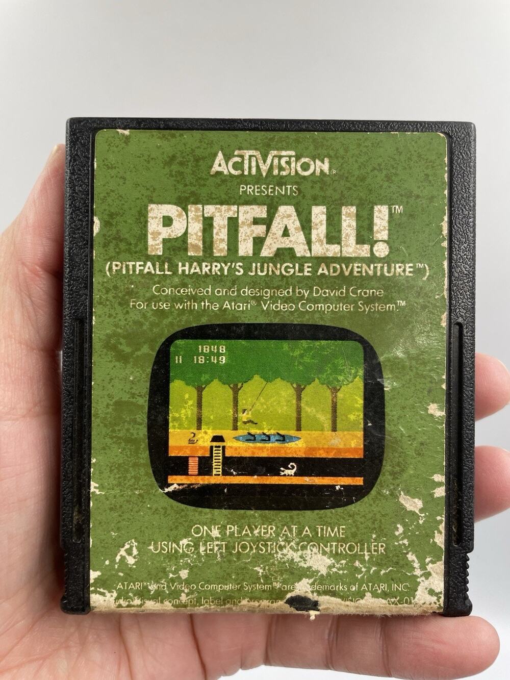 Pitfall Atari 2600 Orig 1982 Game Cartridge Activision Harry's Jungle Adventure
